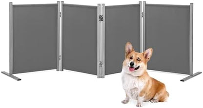 RANTILA 4 Panel Indoor Foldable Dog Fence Freestanding Dog Gate by RANTILA