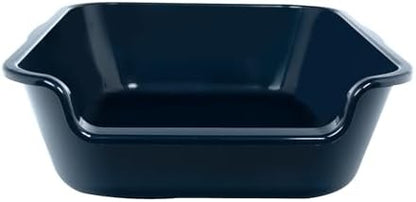 Extra Large Low Entry ABS Cat Litter Box, Dark Blue, 1 Pack - Image 3