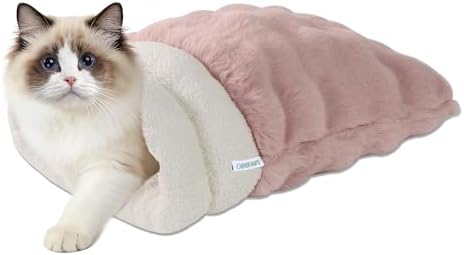 3 in 1 Semi-Enclosed Self Warming Burrow Cat Bed Sleeping Cave by GOOPAWS