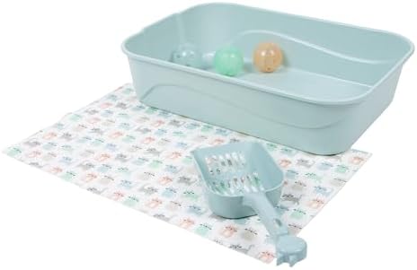 Kitty City Kitten Low Sides Litter Box & Mat Starter Set by KittyCity