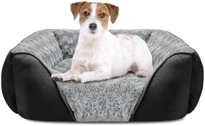 INVENHO Medium Dog Bed Rectangle Washable Orthopedic Soft Calming Sleeping Pet by INVENHO