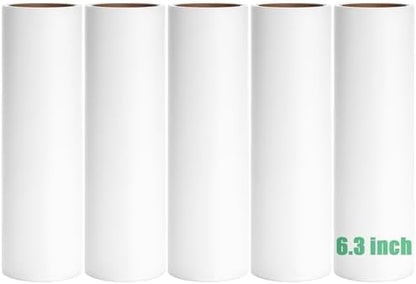 6.3 inch Lint Roller Refills Only, Extra Sticky Lint Remover Refills by MINGRACE
