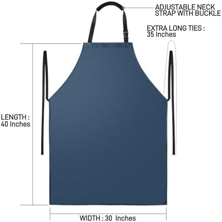 Waterproof Apron with Comfortable Adjustable Bib Rubber Vinyl Dishwasher Heavy - Image 7