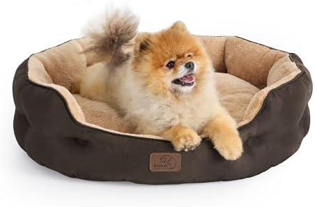 Bedsure Small Dog Bed Washable, Round Cat Beds by BEDSURE