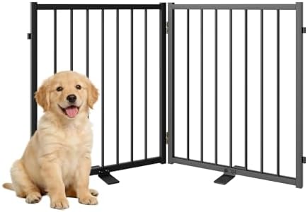 SNUOWU Full Metal Freestanding Dog Gate by SNUOWU