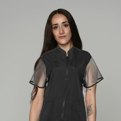 Xl PET Grooming Apron, Breathable Mesh Full Coverage Hair Clipping Smock - Image 7