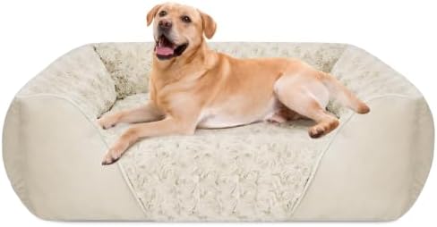 INVENHO XX-Large Dog Bed Rectangle Washable Orthopedic Soft Calming Sleeping by INVENHO