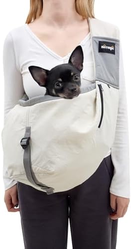 NATUYA Dog Sling Carrier for Small Dogs, Adjustable Strap by NATUYA