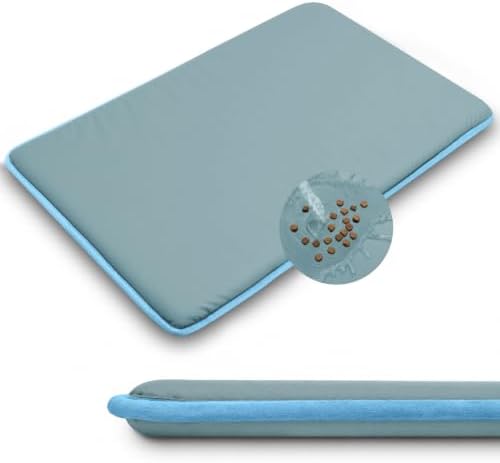 Outdoor XL Dog Crate Pad Bed, Waterproof Wipeable Mat, Dusty Blue by WAYIMPRESS