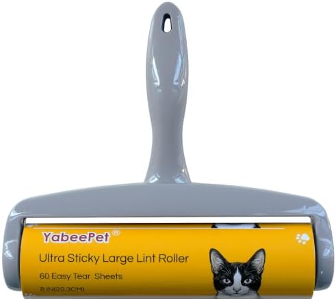 8 Inch Extra Sticky Large Lint Roller by Yabeepet