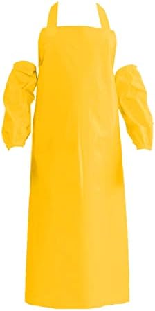 ELEBOX Waterproof Oil Proof Bib Apron Utility Apron Chemical Resistant Apron - Image 6