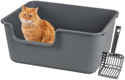 Set of 4 Large Plastic Cat Litter Pan - Image 7