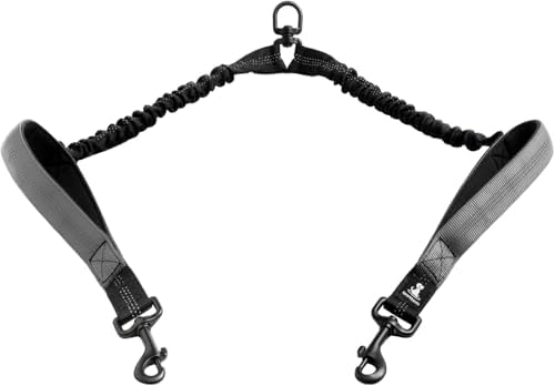 SparklyPets Hands Free Dual Dog Leash, Medium & Large by SparklyPets
