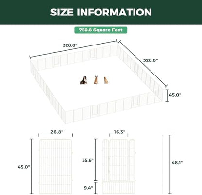 FXW Rollick Dog Playpen, Yard & RV Camping, 48 Panels - Image 6
