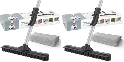 MR.SIGA Pet Hair Removal Rubber Broom by MRSIGA
