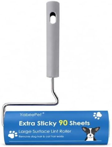 Extra Sticky Large Surface Lint Roller, 6.3'' Giant Lint Roller by Yabeepet