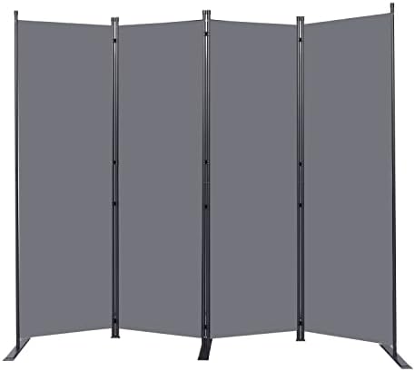 Room Divider 4 Panel-88''Wide, 6FT Room Dividers and Folding Privacy Screens by HOMSCREENER