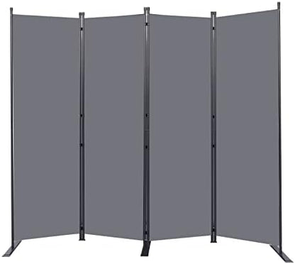 Room Divider 4 Panel-88''Wide, 6FT Room Dividers and Folding Privacy Screens by HOMSCREENER