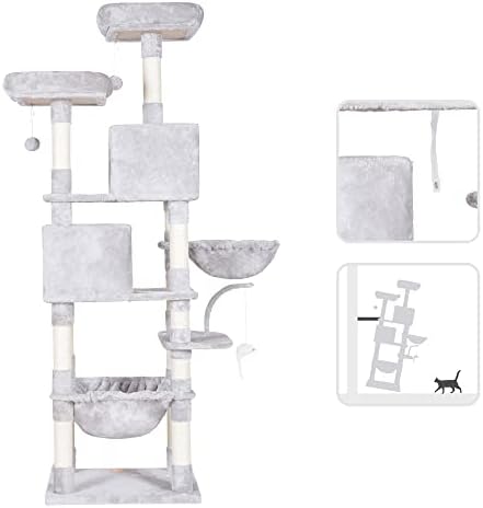 Heybly Cat Tree, 70 inches Tall Cat Tower - Image 6