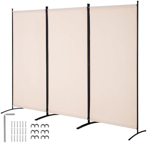 VEVOR Room Divider, 3 Panel Room Divider, Folding Privacy Screen and Portable by VEVOR