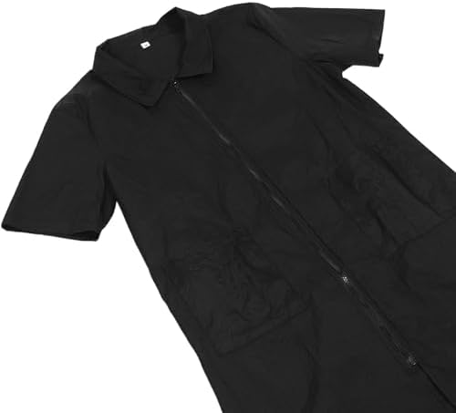 DOITOOL Black Chinlon PET Grooming Apron, Waterproof Half Sleeve Smock - Image 3