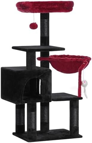 Heybly Cat Tree with Toy, 43.3 inch Cat Tower - Image 6