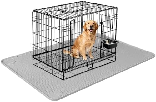 Silicone Dog Bed Mat 40"x 28" Crate Mat by Bartuke