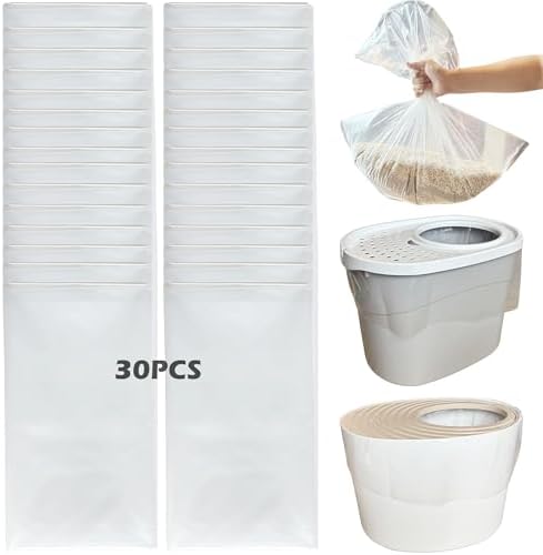 30 Pack Litter Box Liners Fit for IRIS Top Entry Cat Litter Box by Unknown