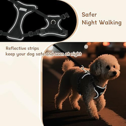 Small Dog Harness and Leash Set, Adjustable Small Sized Pet Vest - Image 4