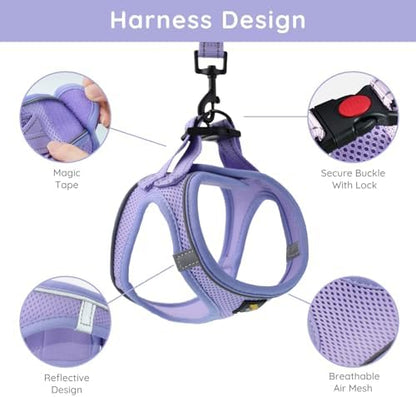 BELLA & PAL Step in Puppy Harness and Leash Set - Image 2