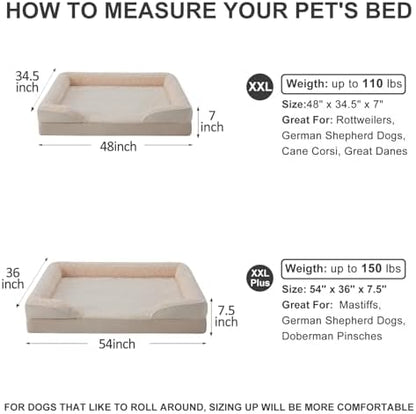 WNPETHOME Orthopedic Washable XXL Dog Bed - Image 5