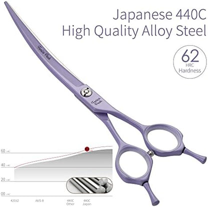 Curved Dog Grooming Scissors - Image 3