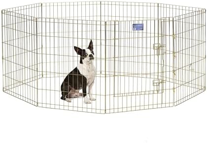 MidWest 30-Inch Exercise Pen, Single Door, 16 Sq Ft Play Area by MidWestHomesForPets