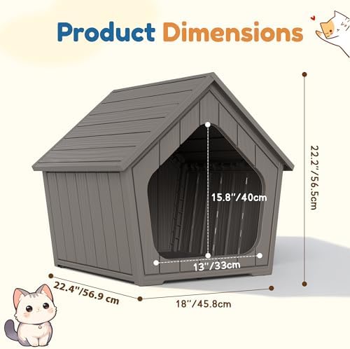 Cat Litter Box Enclosure, Resin Outdoor Litter Box - Image 6