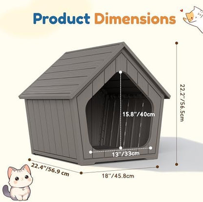 Cat Litter Box Enclosure, Resin Outdoor Litter Box - Image 6