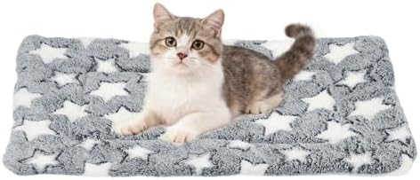 Dog Cat Bed Mat, Soft Coral Fleece Pet Cushion Pad by Unknown