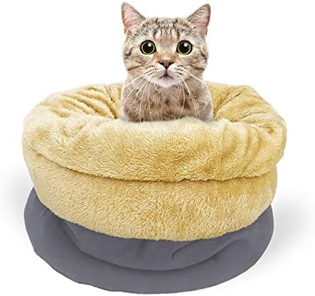 4 in 1 Self Warming Burrow Cat Bed Hideway Sleeping Cuddle Cave - Image 6