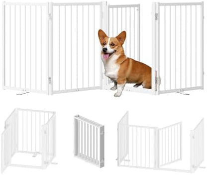 SNUOWU Full Metal Freestanding Dog Gate by SNUOWU