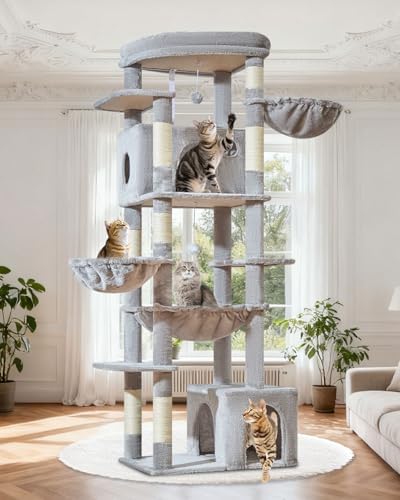 Taoqimiao 72 in Cat Tree, XXL Cat Tower by Taoqimiao