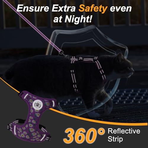 BEAUTYZOO Cat Harness and Leash Set, Escape Proof and Adjustable - Image 5