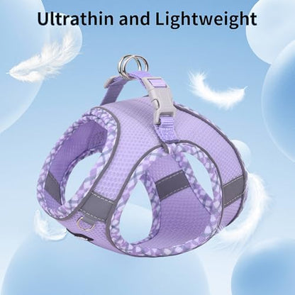 AIITLE Tiny Dog Harness and Leash Set, Step-in Vest - Image 3