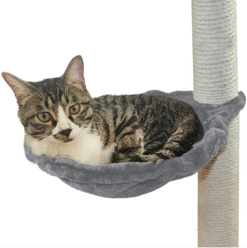 SHENGOCASE 2-Pack 13" Grey Cat Tree Tower Replacement Basket Lounger Hammock Bed - Image 4