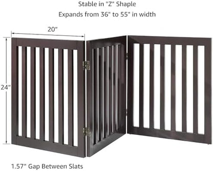 unipaws 24”H Free Standing Pet Gate - Image 5