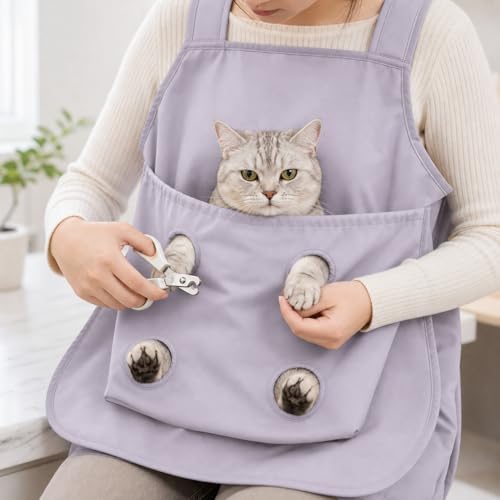 Pet Grooming Apron, Anti-Scratch Cat Holding - Image 5