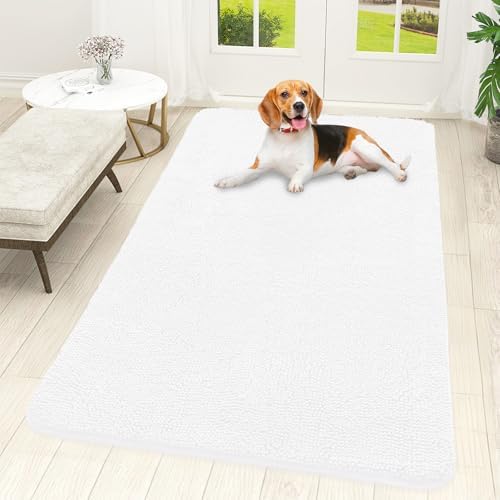 OLANLY Dog Door Mat for Muddy Paws 59x32, Super Absorbent Chenille Mud Mat by OLANLY