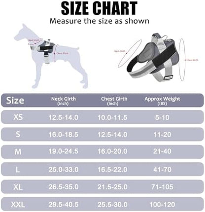 Bolux Dog Harness, No-Pull Reflective Dog Vest, Breathable Adjustable Pet - Image 3