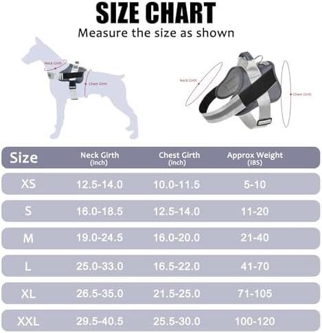 Bolux Dog Harness, No-Pull Reflective Dog Vest, Breathable Adjustable Pet - Image 4