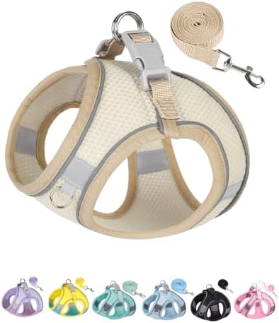 Solmoony Dog Harness for Small Medium Dogs No Pull, Puppy Harness and Leash Set by SOLMOONY