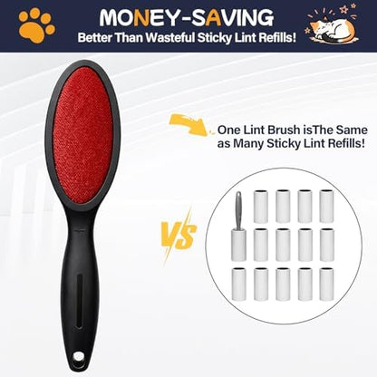 Magic Lint Remover Brush for Pet Hair, Reusable 2-Sided, 1 Pack - Image 5