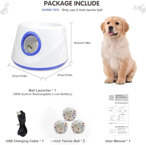 Automatic Dog Ball Launcher-Interactive Dogs Balls Thrower - Image 4